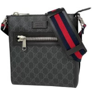 Gucci Messenger Bag GG Sherry Web Shoulder Supreme Black
